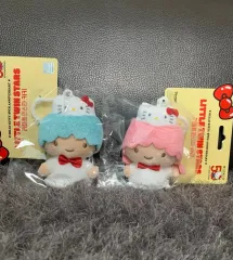 (新品/2種まとめ売り)リトルツインスターズ キキ&ララ ぬいぐるみ キーリング ハローキティ50周年