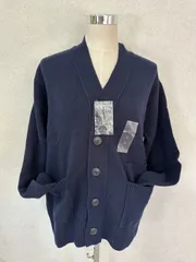 UNIQLO ユニクロ プレミアムラム Vネックカーディガン ネイビー