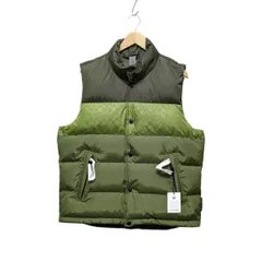 未使用品 COACH コーチ リバーシブル カラーブロック ダウンベスト CBB62 カーキ系 サイズ L