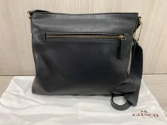 COACH／レザー メッセンジャーバッグ バッグ ネイビー 保存袋付き 