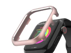 アップル ウォッチ  文字盤 メタルフレーム カバー ピンク　59190541