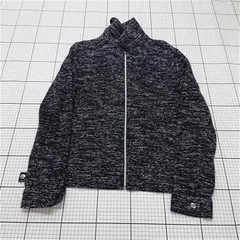 ◇ ⊇ ザラ ZARA ジップアップジャケット ミックスブラック系 Mサイズ メンズ E  【1511110046608】