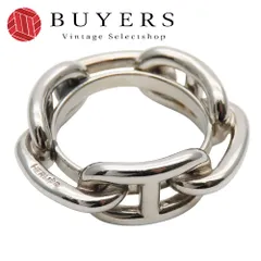 【中古】 エルメス スカーフリング レガート シェーヌダンクル メタル シルバー アクセサリー 小物 オシャレ レディース 女性 HERMES