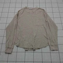 ◇ Θ ユナイテッドアローズ グリーンレーベルリラクシング 長袖Tシャツ ベージュ系 メンズ L E  【1511110047841】