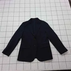 ◇ Θ ユニクロ UNIQLO 感動ジャケット ネイビー系 レディース Lサイズ E  【1511110047346】