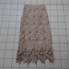 ◇ Θ トッコクローゼット tocco closet luxe レースタイトスカート ベージュ系 M レディース E  【1511110047896】