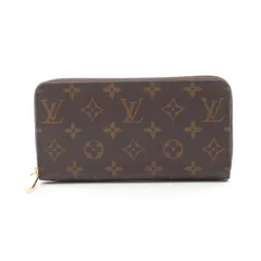 ルイ・ヴィトン LOUIS VUITTON ラウンド長財布 ジッピーウォレット M42616 PVCコーティングキャンバス ジッピー・ウォレット ユニセックス Used A