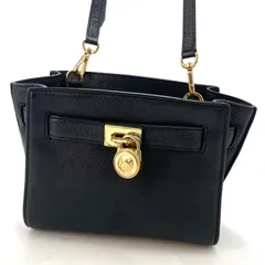 マイケルコース ショルダーバッグポシェット 革 黒 FZ66