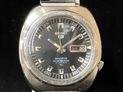 【ジャンク・現状稼働品】 SEIKO セイコー SEIKO5 7019-6000 自動巻き 腕時計　文字盤ブラック