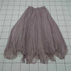◇ Θ GRL グレイル at1745 シフォンイレヘムスカート ラベンダー系 レディース F E  【1511120011900】