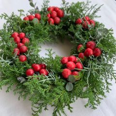 クリスマスリース＊フレッシュ針葉樹＊エバーグリーン＊ウィンター
