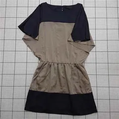 ◇ ⊂ ワンピース グリーンレーベルリラクシング Green Label Relaxing バイカラーワンピース レディース E  【1511250004438】