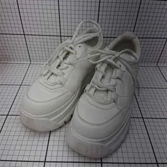 ◇ Θ ザラ ZARA 厚底スニーカー ホワイト系 38 レディース E  【1511250010583】