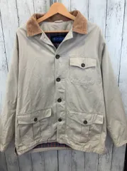 ジャケット ベージュ OLD NAVY オールドネイビー  ベージュ 90s コットン ナイロン 前身頃汚れあり Sサイズ メンズ