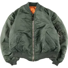 古着 民間品 MA-1タイプ 中綿入り ミリタリー フライトジャケット USA製 メンズXL相当/eaa564922