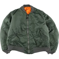 古着 90年代 民間品 アルファ ALPHA MA-1タイプ 中綿入り ミリタリー フライトジャケット USA製 メンズXXL相当 ヴィンテージ/eaa579066