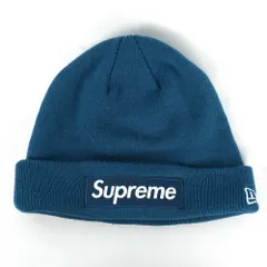 2023FW Supreme シュプリーム New Era ニューエラ Box Logo Beanie ボックス ロゴ ビーニー ブルー 11493