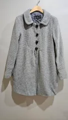 1+1 JILL stu) グレー ウールコート M