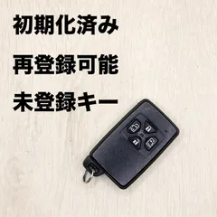 トヨタスマートキー 初期化済み 再登録可能 TOYOTA スマートキー 20系 アルファード ベルファイヤ 70 ヴォクシー ノア 50 エスティマ 等 リセット済み 未登録 ALPHARD VOXY ESTIMA 黒 ブラック スペアキー 01210-6