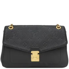 ルイヴィトン LOUIS VUITTON ショルダーバッグ サンジェルマン PM モノグラムアンプラント ノワール ゴールド金具 黒   M48931 TR3176【中古】