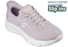 スケッチャーズ SKECHERS 124836 GO WALK FLEX-GRAND ENTRY ハンズフリー スリップインズ スリッポンスニーカー スリッポンシューズ レディーススニーカー 立ったまま履ける靴 軽量 履きやすい 軽い 婦人 靴 MVE モーブ