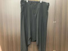 Yohji Yamamoto ウールフランネルドレープパンツ サイズ1 ブラック