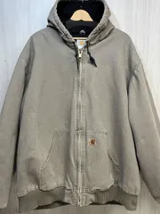 Carhartt メキシコ製 アクティブ ジャケット ダック カバーオール カーハート ジップアップ パーカー 中綿 メンズ 3XL J130 DES