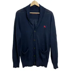 Burberry Black Label(バーバリーブラックレーベル) カーディガン サイズ3 L メンズ - ネイビー 長袖/麻