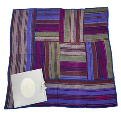 美品 Christian Dior クリスチャン ディオール スカーフ シルク 総柄 マルチカラー 箱付き