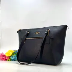 コーチ トート ショルダーバッグ A4 革 黒 ビジネス 旅行 FZ132