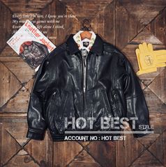 上質 メンズ レザー ジャケット カウハイド 牛革 ヴィンテージ加工 M65