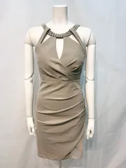 1937 JEWELS ジュエルズ　キャバクラ　ドレス　ストーン　パール　タイト　ミニ　伸縮性　シンプル　キャバドレス　M