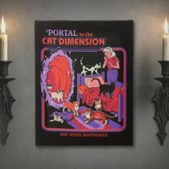 【GOTHIC HOMEWARE】The Cat Dimension / Steven Rhodes / キャンバスポスター