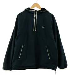 ZM1667 FRED PERRY フレッドペリー リバーシブルハーフジップアップパーカー サイズL 2way ブラック系
