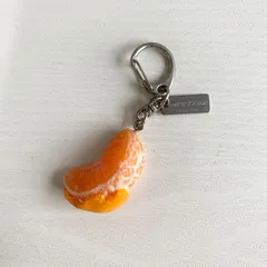 【最終セール】元祖食品サンプル屋 キーリング みかん 皮付き 食品サンプル キーホルダー