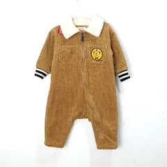 (90) BEBE DE PINO ベベデピノ コーデュロイ ボディスーツ 宇宙服