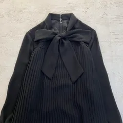 昭和レトロフォーマル対応◎上品プリーツ長袖ロングワンピース大きめリボン11号