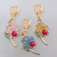 【240】ミニサイズ♡ファスナーチャーム♡3個セット アクセサリー - チャーム