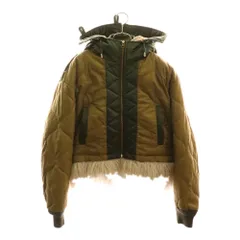 DIESEL (ディーゼル) マルチポケット フーデッドジップアップミリタリージャケット カーキ A04813