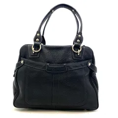 コーチ ハンド ミニボストン バッグ 革 黒 旅行 ビジネス FZ154