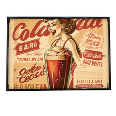 【B4サイズ（約25x36cm）】【lh-poster-725】レトロ ブリキ風 アメリカン 海外 ヴィンテージ ポスター 【選べる全サイズ＆用紙】 アートプリント ポスター インテリア 昭和 モダン 横