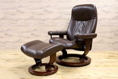 H25K63b EKORNES コンサル リクライニングチェア オットマン付き H25K63b EKORNES コンサル リクライニングチェア オットマン付き