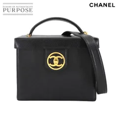 新品同様 シャネル CHANEL キャビアスキン バニティ 2way ハンド ショルダー バッグ レザー ブラック A01999 ヴィンテージ 90303784