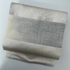 名古屋帯 横断 素敵な織り出し 九寸 正絹 着物 MA-2254