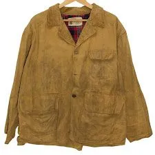 60~70's/60～70年代ヴィンテージ スタンダード・フィールドコート Revelation ダックハンティングジャケット タータンチェック 裾おりたたみ アウター オーバーサイズ メンズ XL オレンジブラウン