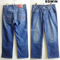 EDWIN　エドウィン　EG503　BLUETRIP　W84cm/W32/M　ストレッチ　ストレートデニム　メンズ　ライトインディゴ　EG503