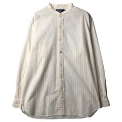 古着 ラルフローレン Ralph Lauren POLO by Ralph Lauren ストライプ柄 スタンドカラーシャツ メンズM相当/eaa597728