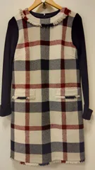 M2 ブルーレーベルクレストブリッジワンピース Sサイズ リブニット袖　カワイイ