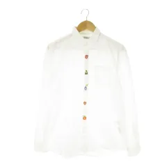 グラニフ graniph × エリック カール ERIC CARLE はらぺこあおむし シャツ 長袖 ファイブ フルーツ プリント M 白 ホワイト /CK15 ■GY99