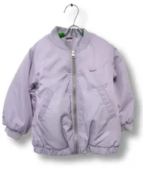 ④【送料無料】petit main プティマイン キッズ サイズ100 中綿ジャケット フリルデザイン ライトパープル ナルミヤインターナショナル■管理番号L29595AWS26-251209-10（510）